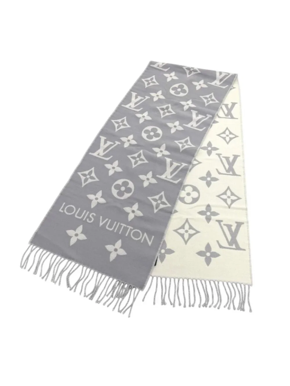 Louis Vuitton Scarf LV Essential Wool Cles Monogram 170 34 Box Included